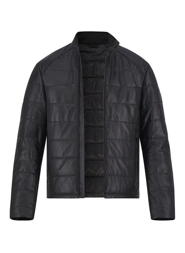 Lederjacke Depo, Lammnappa, schwarz