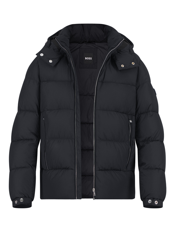 Steppjacke Colter, Mikrofaser wasserabweisend, schwarz