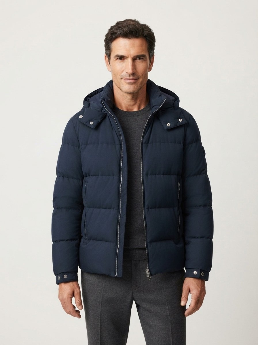 Steppjacke Colter, Mikrofaser wasserabweisend, dunkelblau