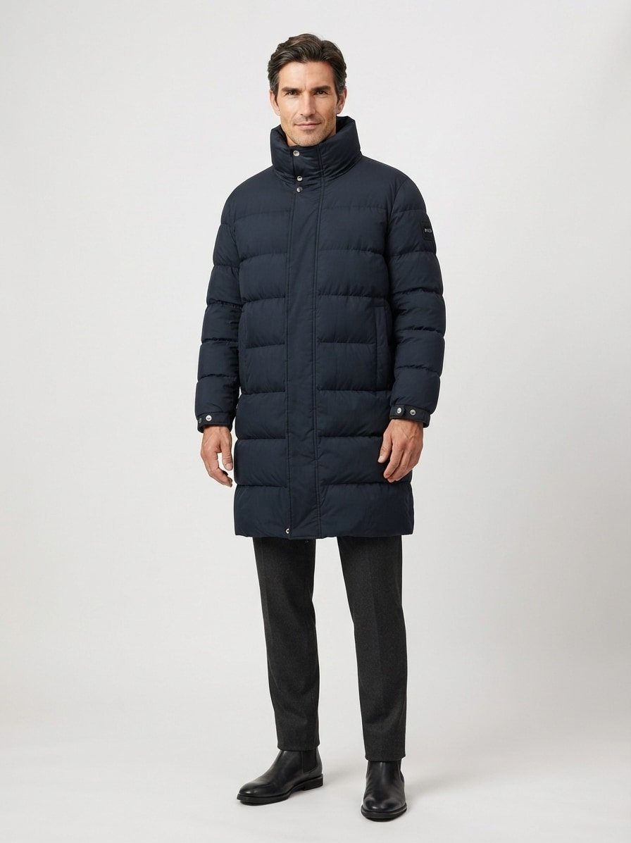 Parka Carpa, Mikrofaser wasserabweisend, schwarz