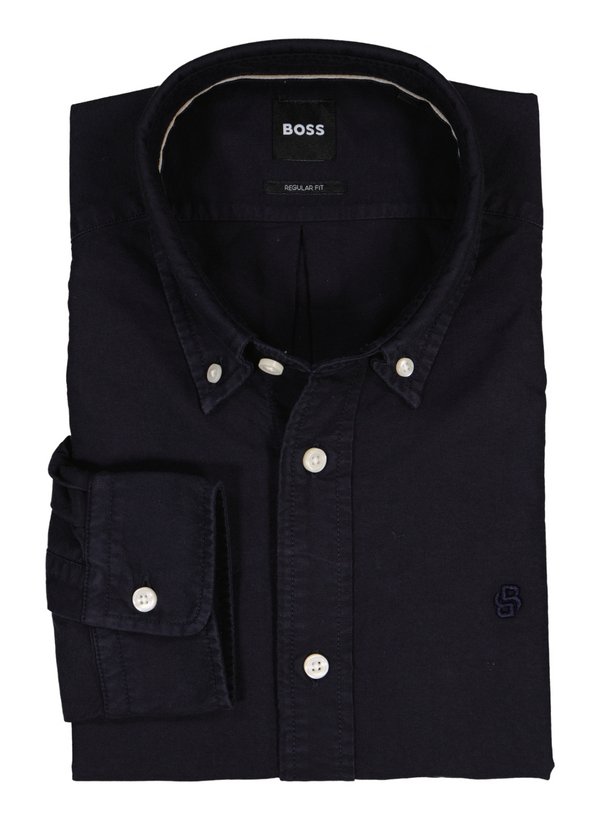 Hemd Liam, Regular, Oxford, Button-Down, dunkelblau