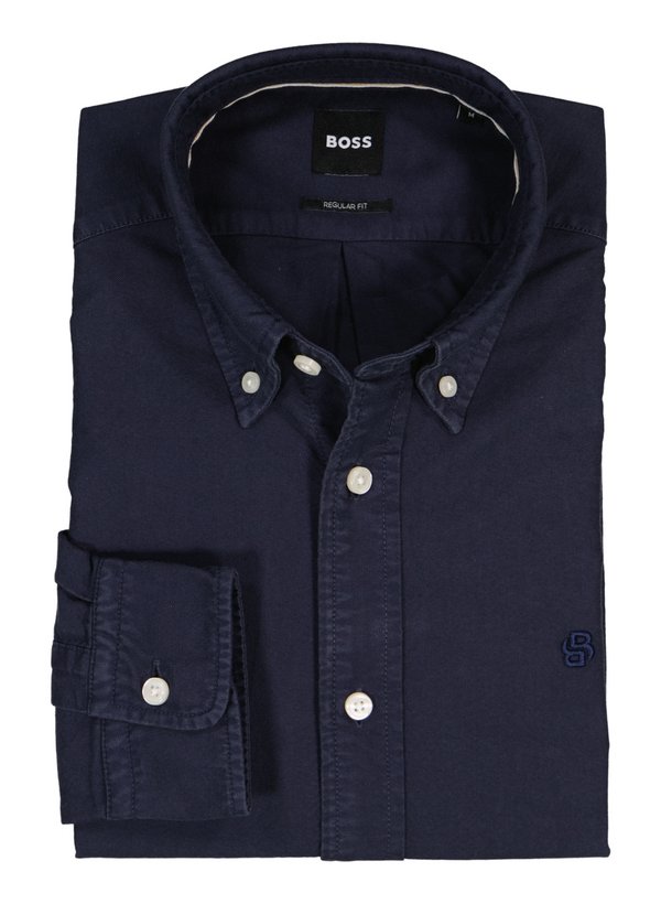 Hemd Liam, Regular, Oxford, Button-Down, blau