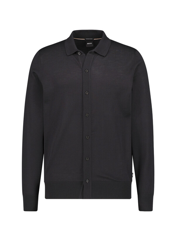 Cardigan, Merinowolle extrafein, schwarz