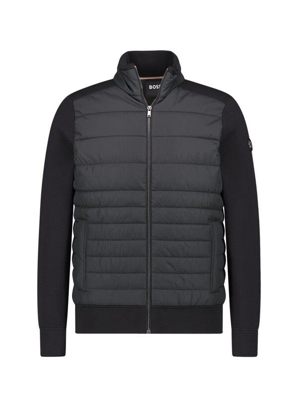 Hybrid Jacke Facente, Baumwolle Mikrofaser, schwarz