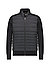 Hybrid Jacke Facente, Baumwolle Mikrofaser, schwarz - schwarz