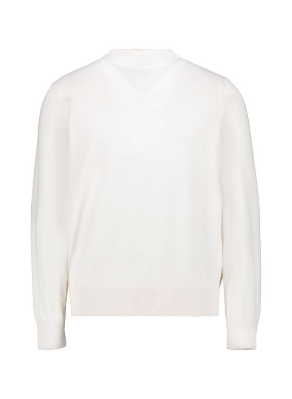 Stehkragen Pullover Bjarno, Merinowolle extrafein, ecru