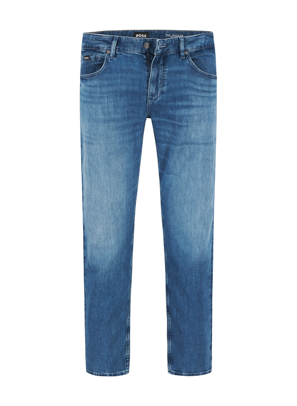 BOSS Black Herren Jeans blau Slim Fit