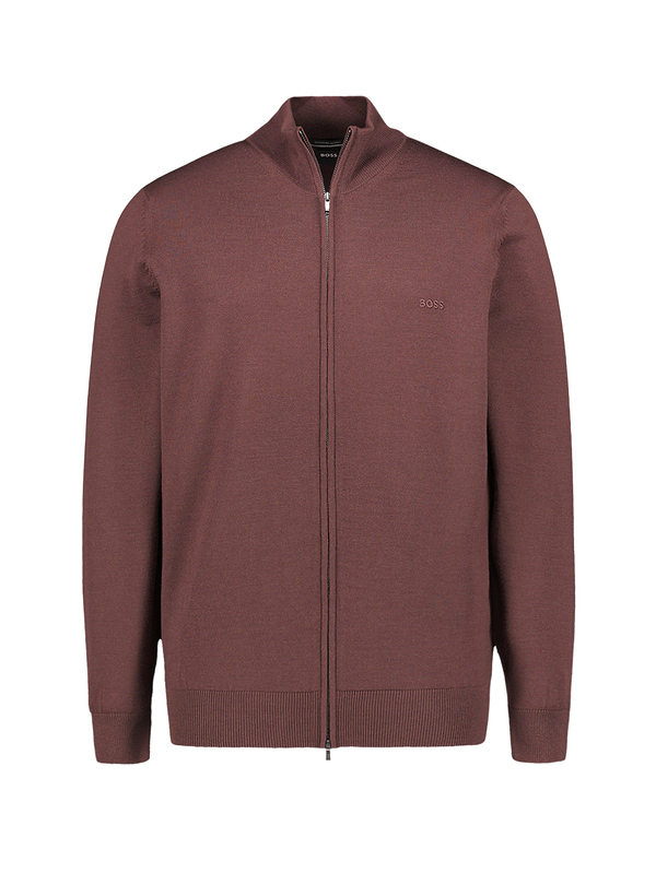Sweatjacke H-Balonso-L Schurwolle dunkelbraun