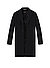 Mantel Hyde, Slim Fit, Wolle, schwarz - schwarz