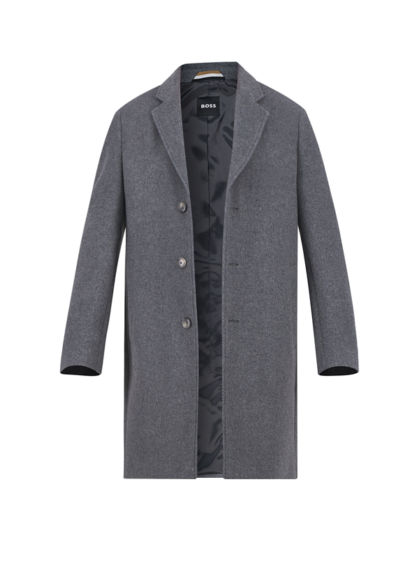 Mantel Hyde, Slim Fit, Wolle, grau