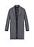 Mantel Hyde, Slim Fit, Wolle, grau - grau
