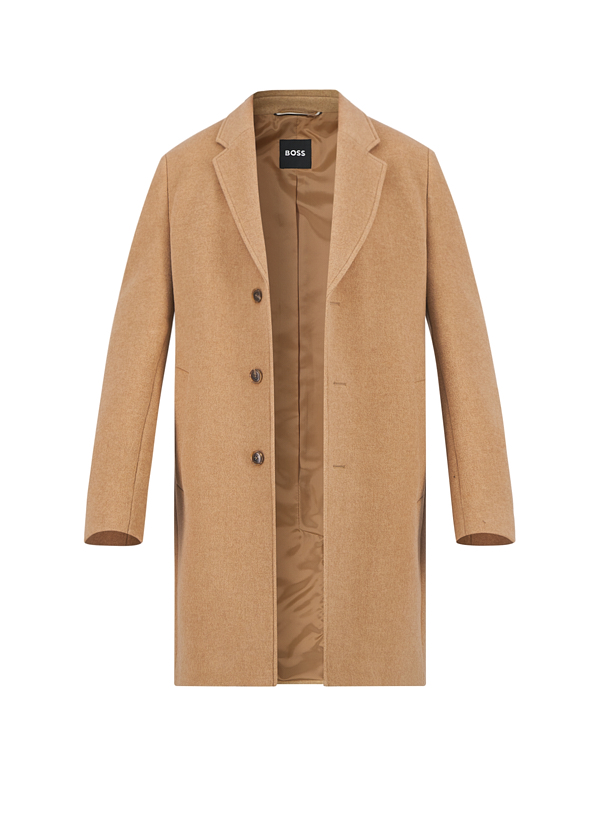 Mantel Hyde, Slim Fit, Wolle, beige