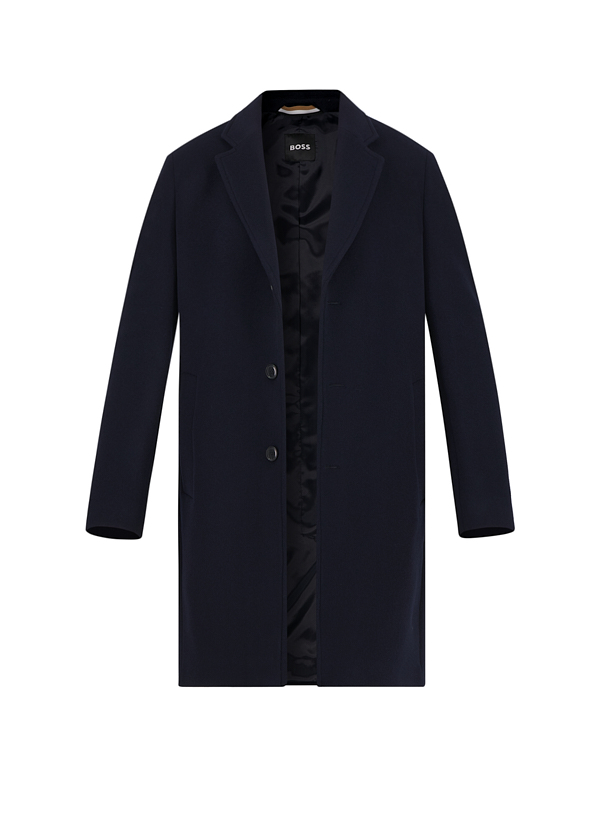Mantel Hyde, Slim Fit, Wolle, dunkelblau
