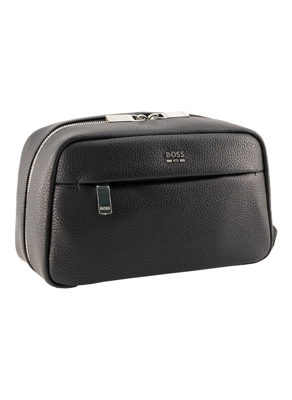 Kulturtasche Ray, Recycelter Material-Mix, schwarz
