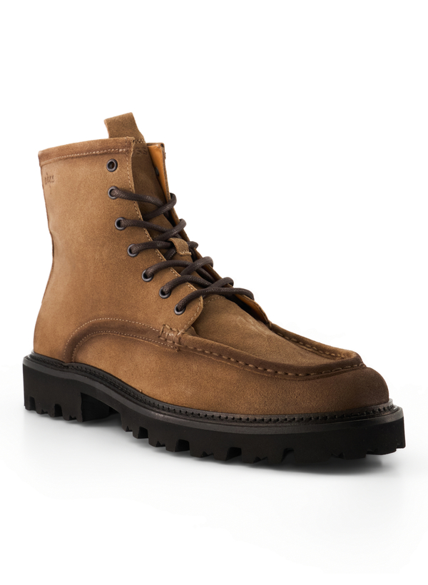 Schnürboots Julyo, Veloursleder, mittelbeige