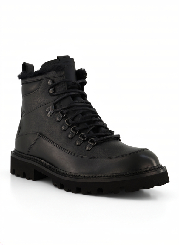 Schnürboots Julyo, Leder warmgefüttert, schwarz