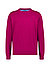 Pullover, Baumwolle, pink meliert - dunkelpink