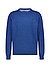 Pullover, Baumwolle, blau meliert - blau
