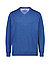 Pullover, Baumwolle, blau meliert - blau