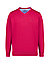 Pullover, Baumwolle, dunkelrot meliert - dunkelrot