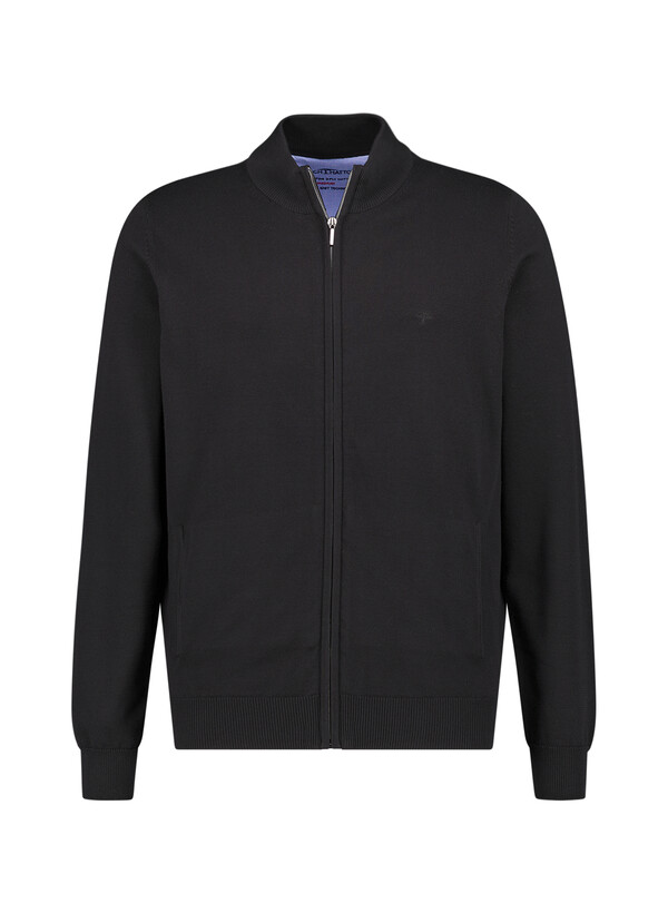 Cardigan, Baumwolle, schwarz