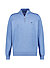 Pullover, Baumwolle, blau meliert - blau