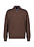 Pullover, Baumwolle, dunkelbraun meliert - dunkelbraun