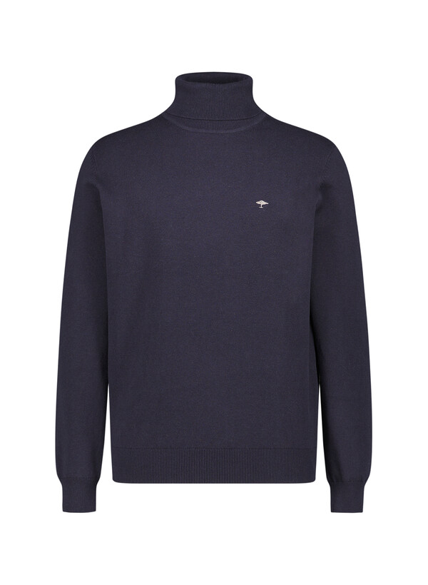 Pullover, Baumwolle, navy meliert