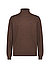 Pullover, Baumwolle, dunkelbraun meliert - dunkelbraun