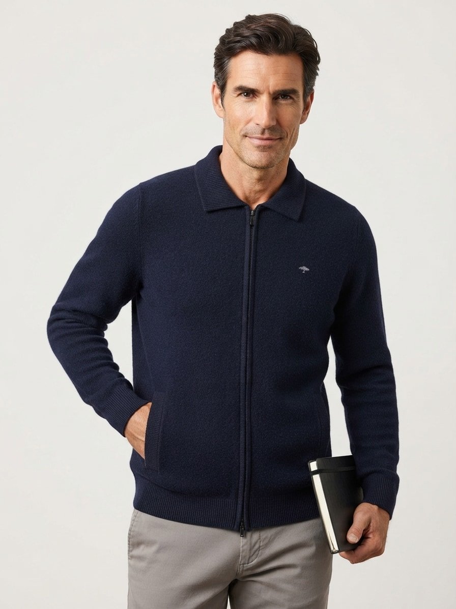 Cardigan, Wolle, navy