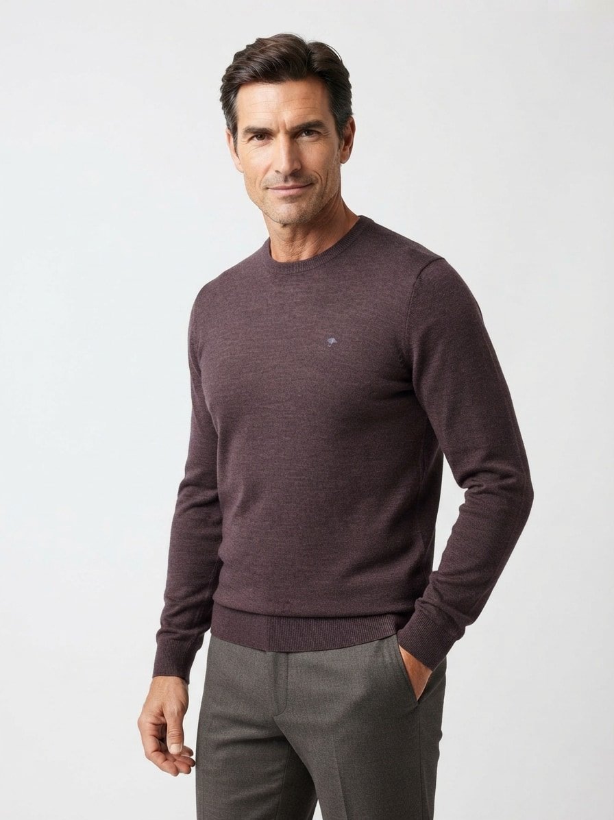 Pullover, Wolle, braun