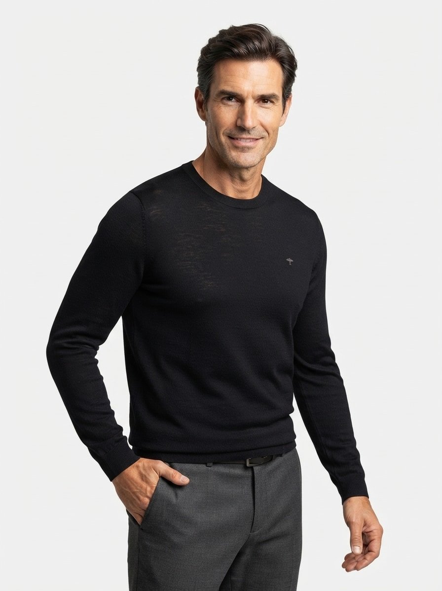 Pullover, Wolle, schwarz