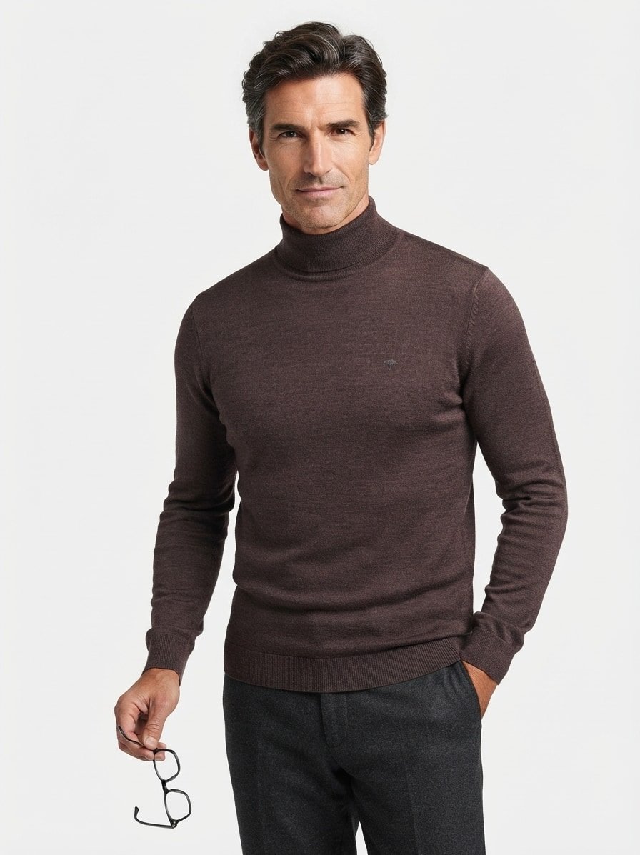 Pullover, Wolle, braun