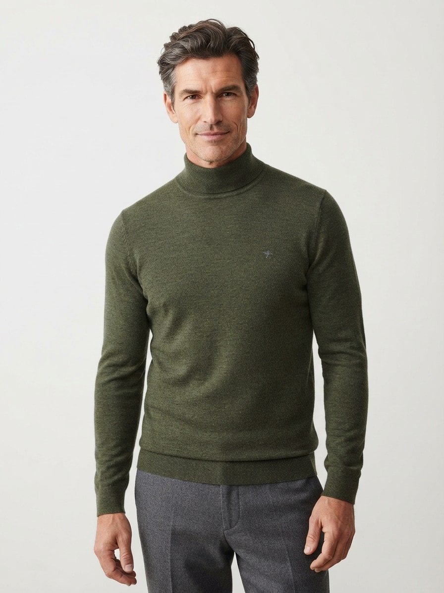 Pullover, Wolle, grün