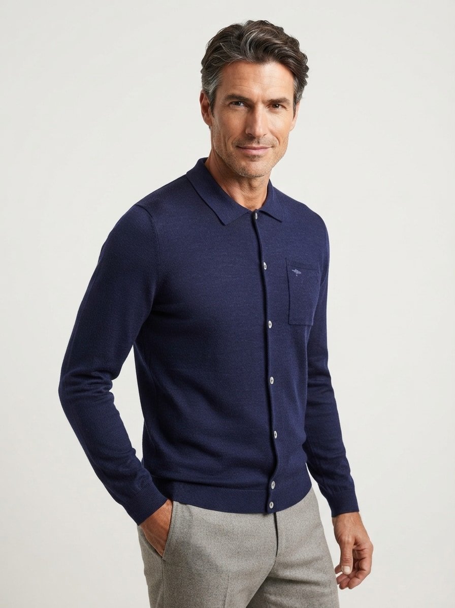 Cardigan, Wolle, navy