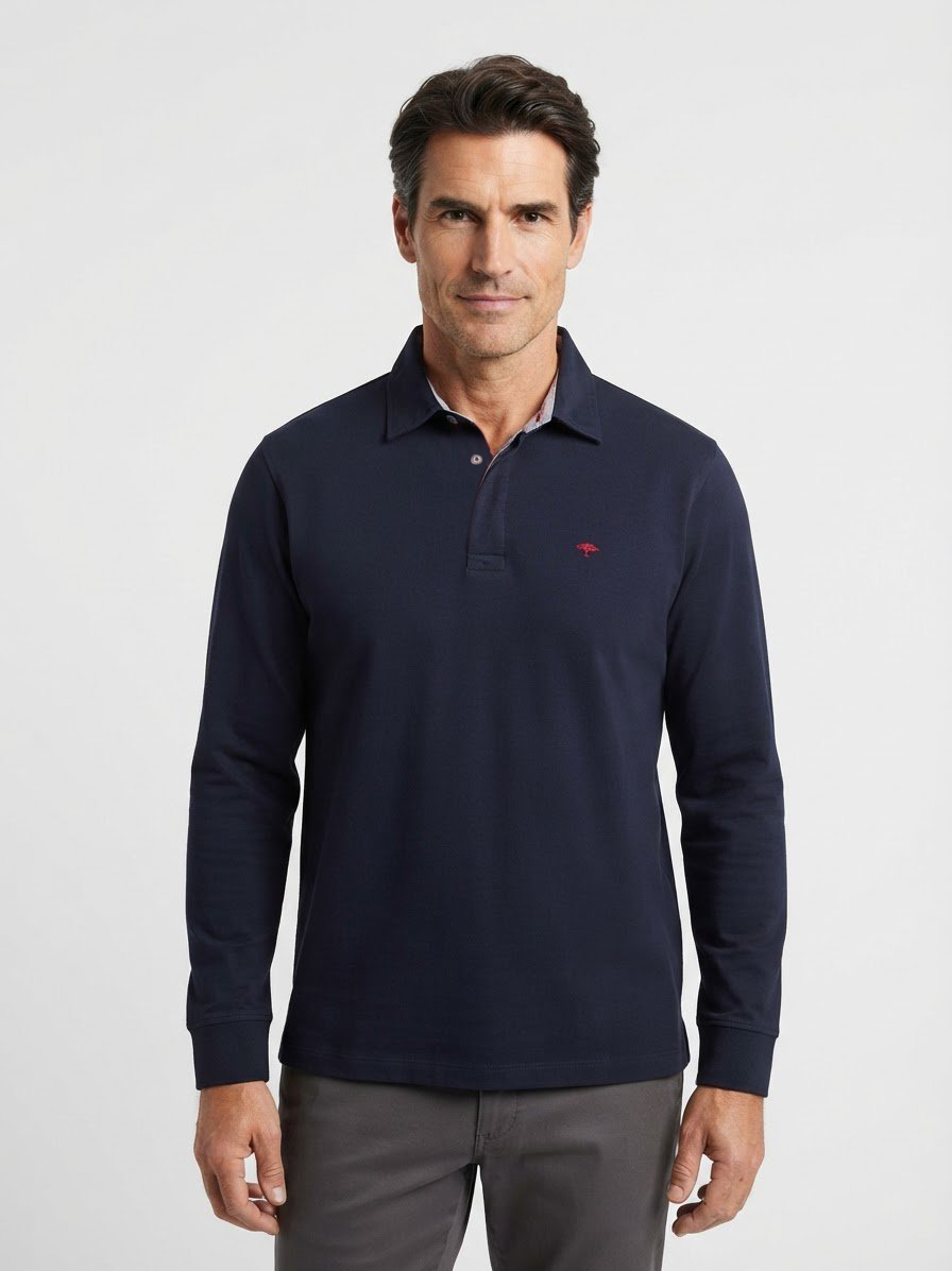 Polo-Shirt, Baumwolle, navy