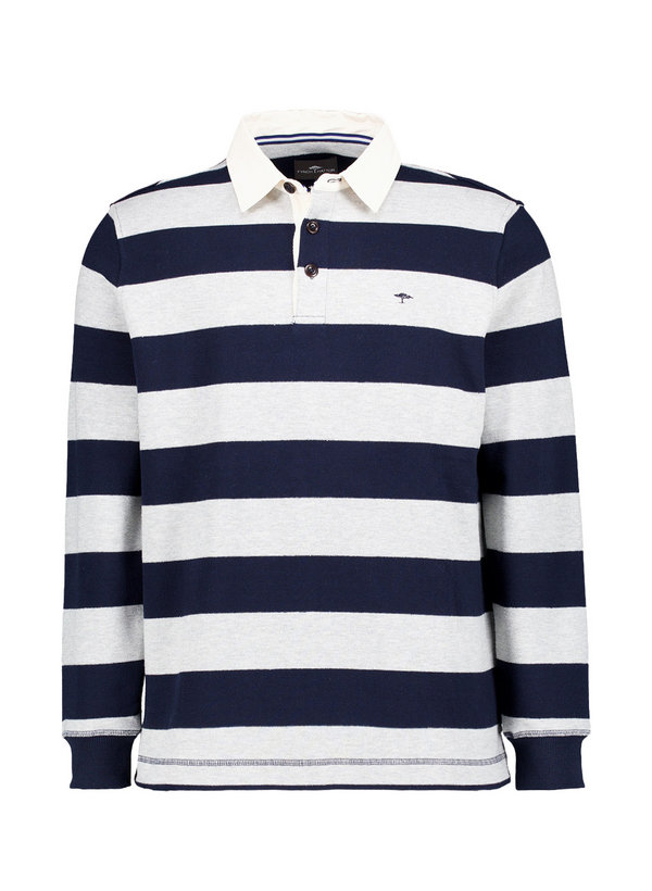 Sweatshirt, Baumwolle, navy-grau gestreift