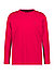 Longsleeve, Baumwolle, rot - rot