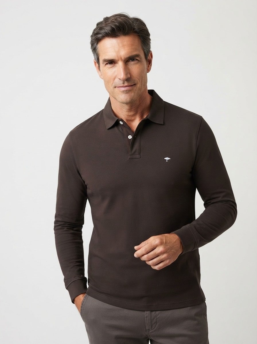 Polo-Shirt, Baumwolle-Piqué, schwarz
