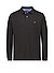 Polo-Shirt, Baumwolle-Piqué, schwarz - schwarz