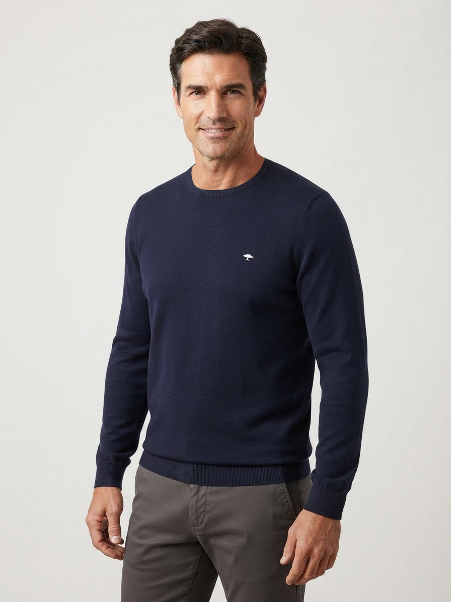 Pullover, Wolle-Kaschmir, navy