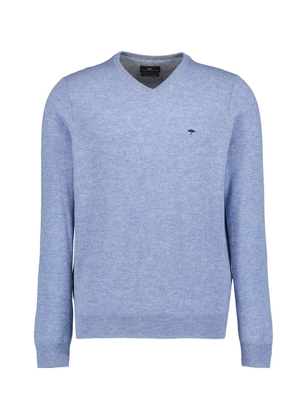 Fynch-Hatton Herren Pullover blau unifarben