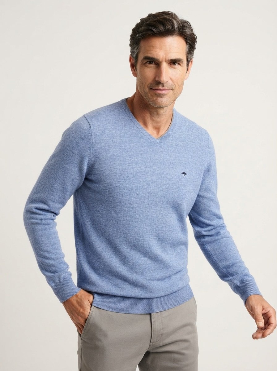 Pullover, Wolle-Kaschmir, hellblau