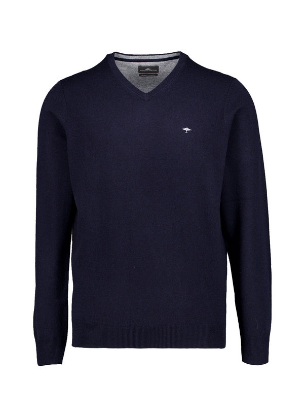 Fynch-Hatton Herren Pullover blau unifarben