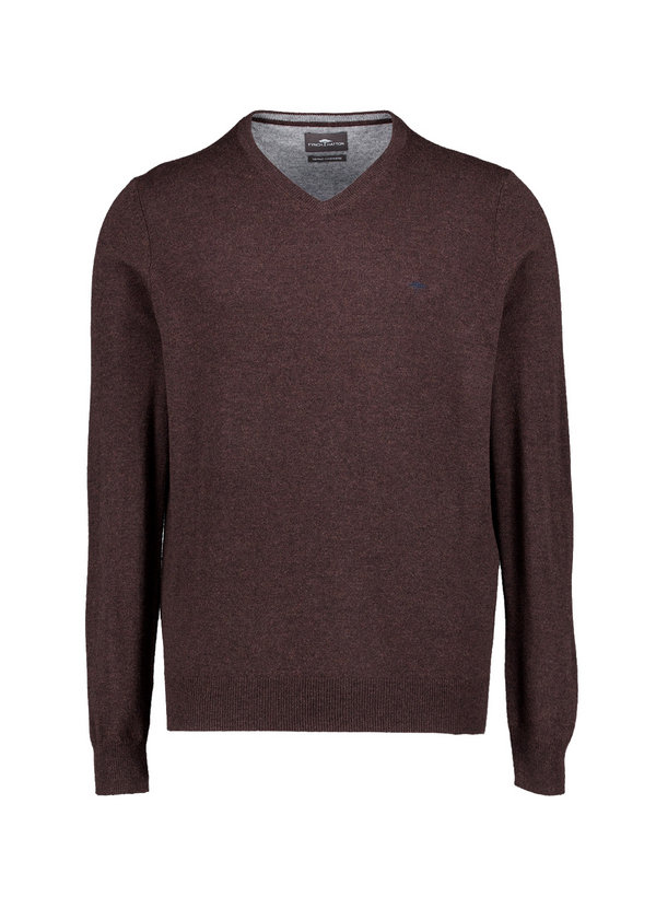 Fynch-Hatton Herren Pullover braun unifarben