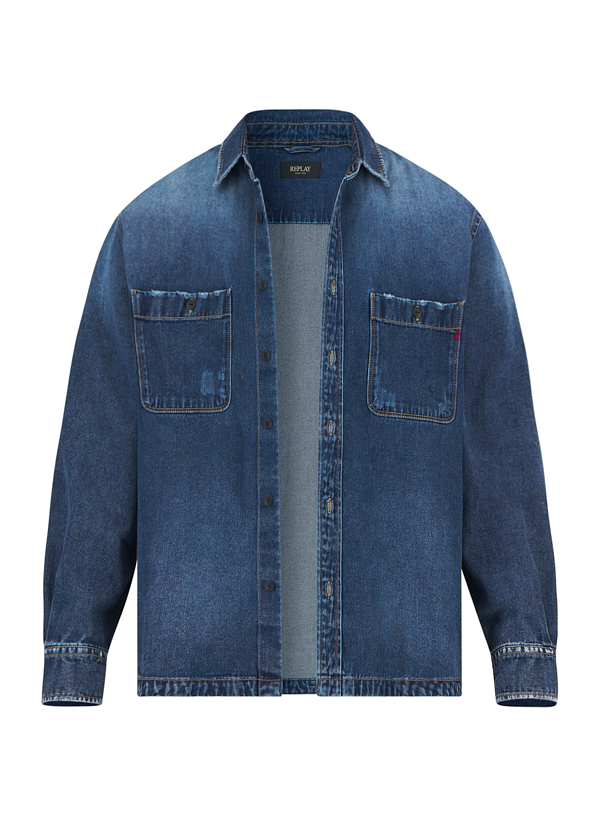 Jeansjacke Baumwolle, blau