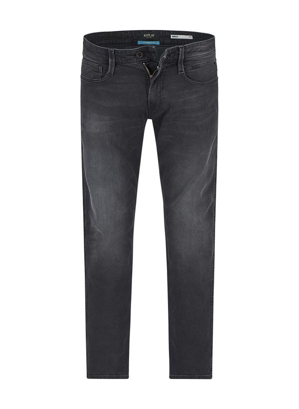 Jeans Anbass, Slim Fit, Baumwoll-Stretch, anthrazit