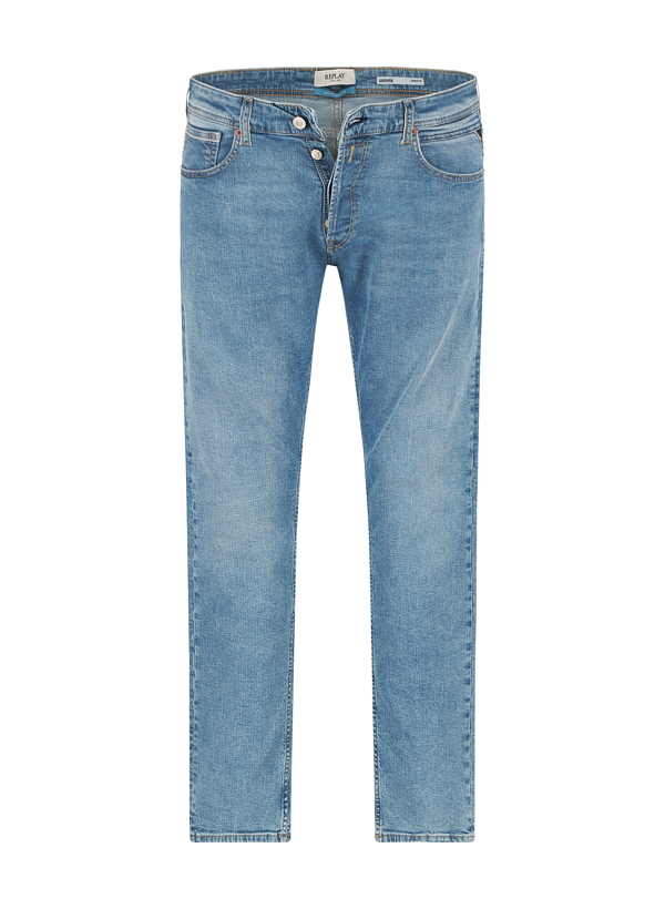 Jeans Grover, Straight, Baumwoll-Stretch, hellblau