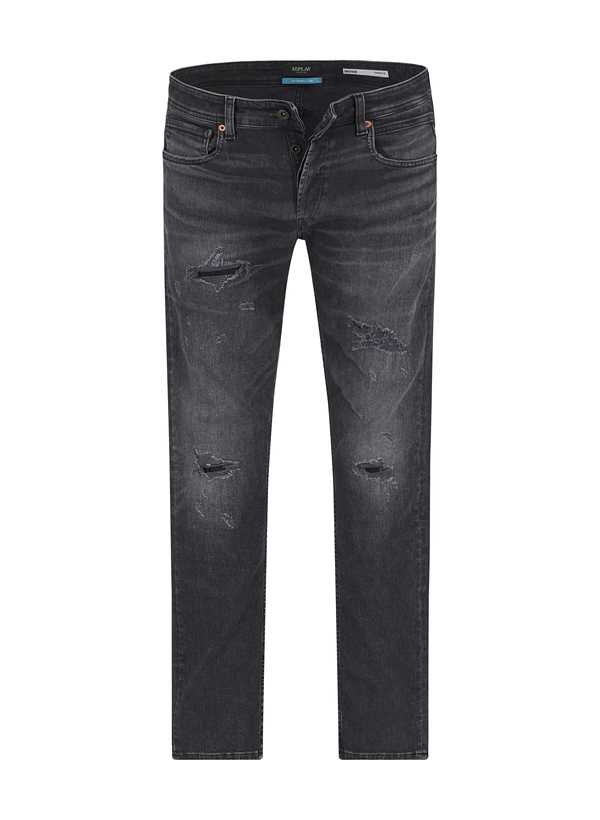 Jeans Grover, Straight, Baumwoll-Stretch, anthrazit