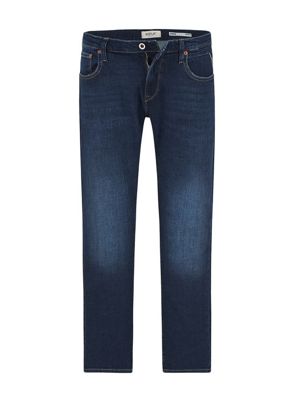 Jeans Aideen, Straight, Baumwoll-Stretch, navy